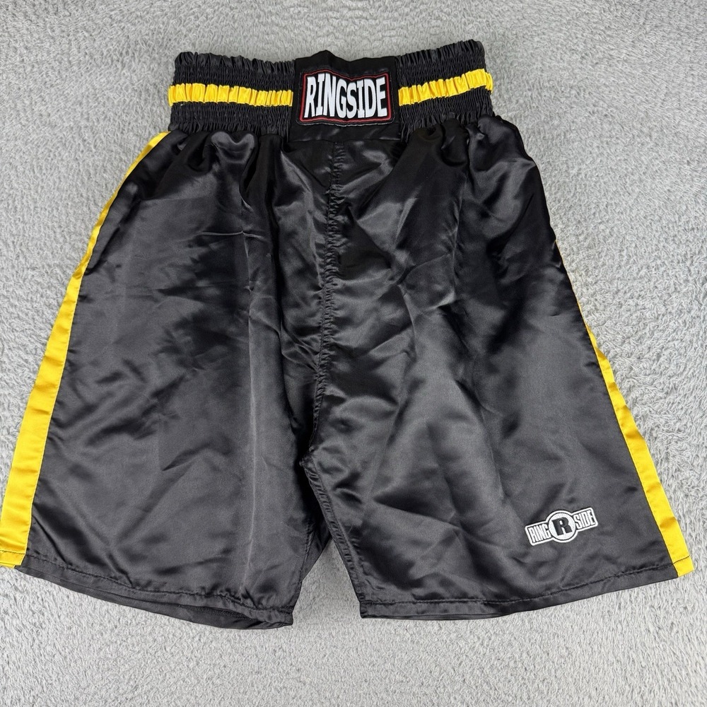 Ringside Boxing Fight Trunks Shorts MMA Medium Competition Black & Gold